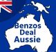 Benzos deals with Australia, having an Australian map with the Australian flag beside.. benzos for sale australia